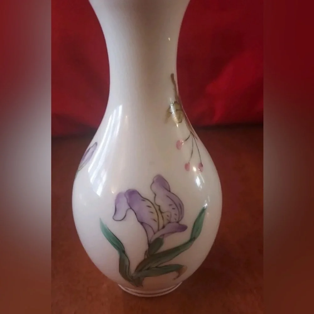 Vintage  Asian China Chinese Mini Porcelain Painted Lotus - Picture 5 of 14